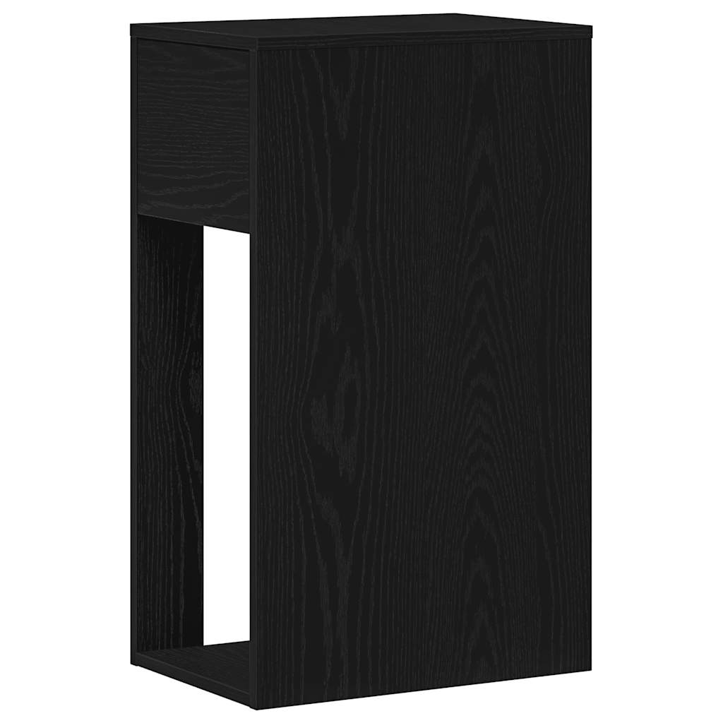 vidaXL Suport turn pentru computer cu sertar negru 30x44x74 cm vidaXL Suport turn pentru computer cu sertar negru 30x44x74 cm