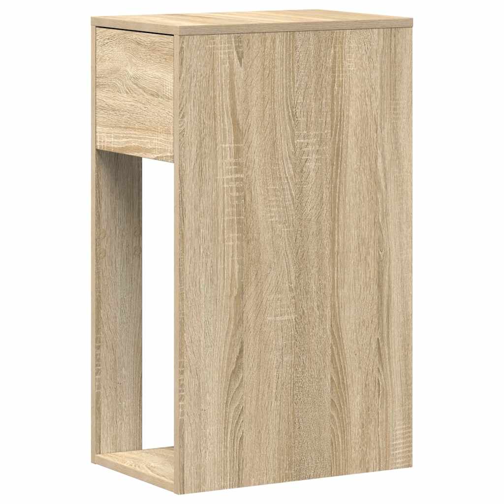vidaXL Suport turn pentru computer cu sertar Stejar Sonoma 30x44x74 cm vidaXL Suport turn pentru computer cu sertar Stejar Sonoma 30x44x74 cm