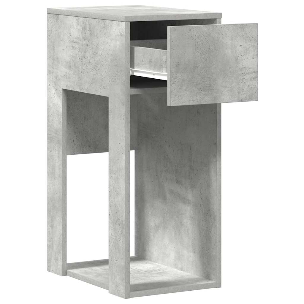 vidaXL Suport turn computer cu sertar gri beton 30x44x74 cm vidaXL Suport turn computer cu sertar gri beton 30x44x74 cm