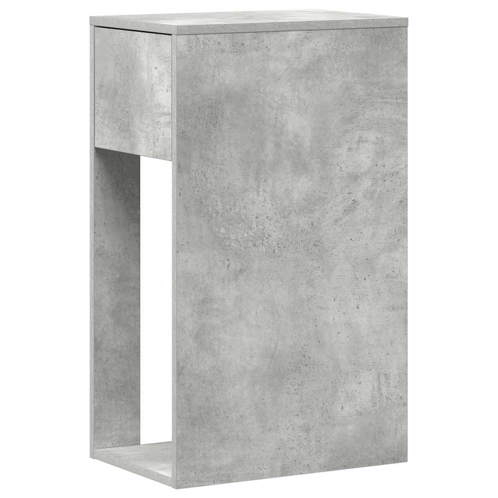 vidaXL Suport turn computer cu sertar gri beton 30x44x74 cm vidaXL Suport turn computer cu sertar gri beton 30x44x74 cm