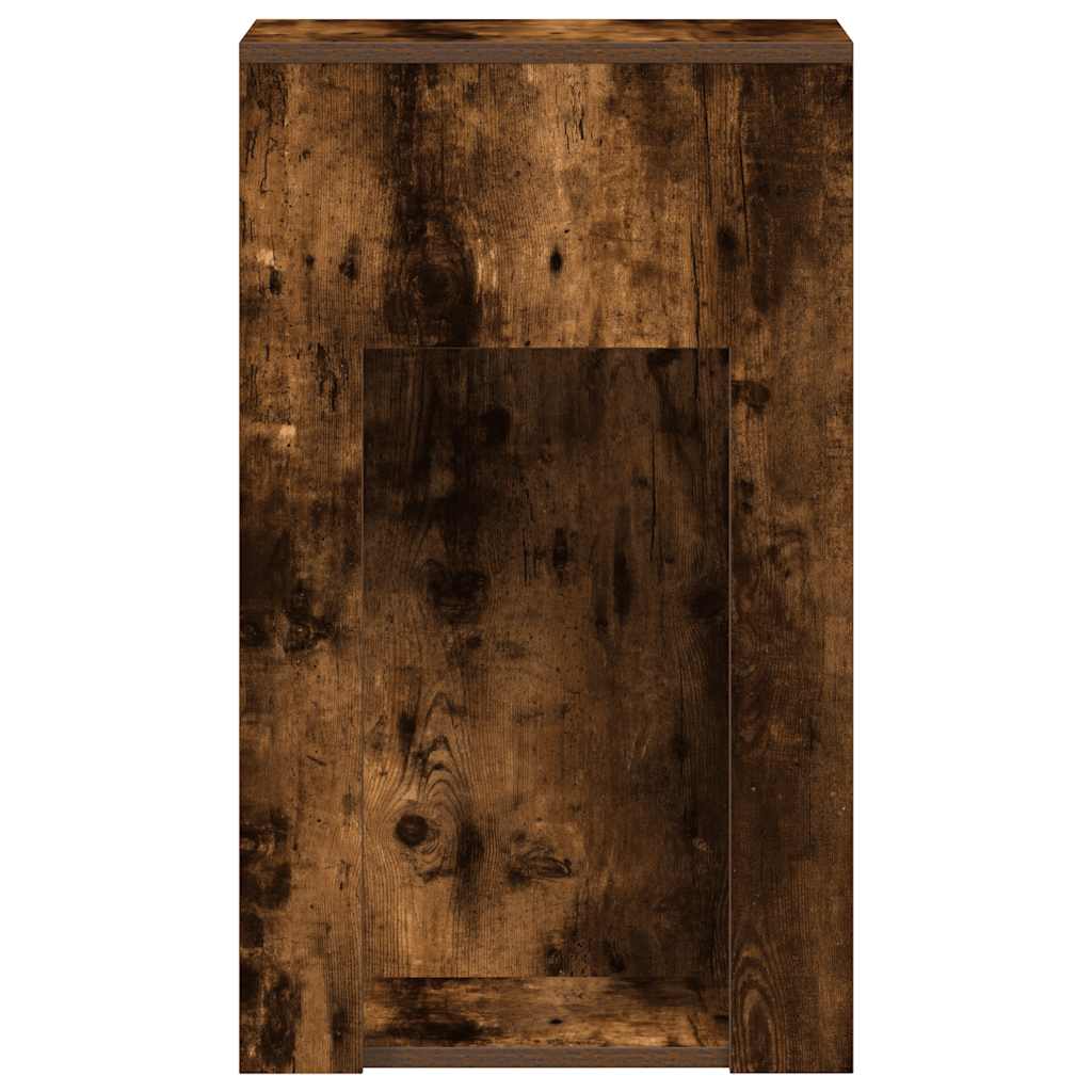 vidaXL Suport turn pentru computer cu sertar Stejar afumat 30x44x74 cm