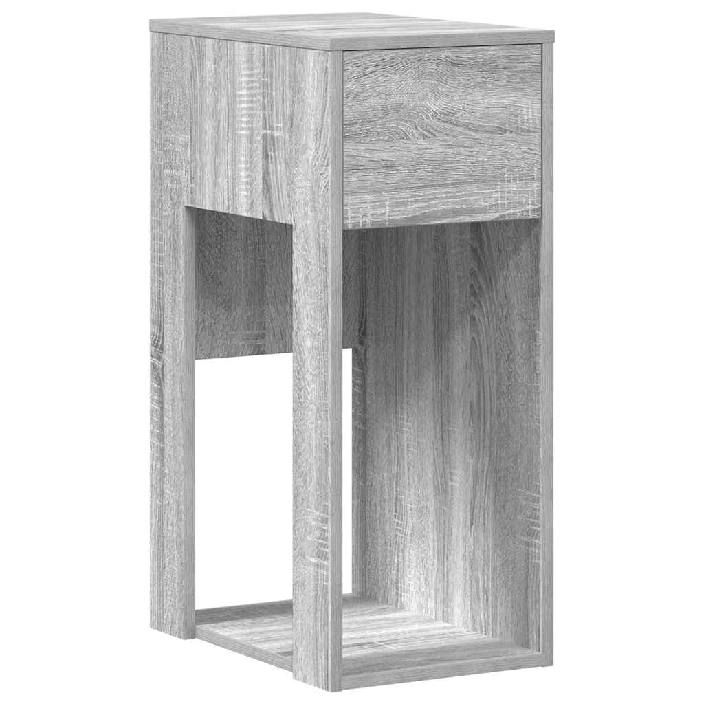 vidaXL Suport turn computer cu sertar gri Sonoma 30x44x74 cm vidaXL Suport turn computer cu sertar gri Sonoma 30x44x74 cm