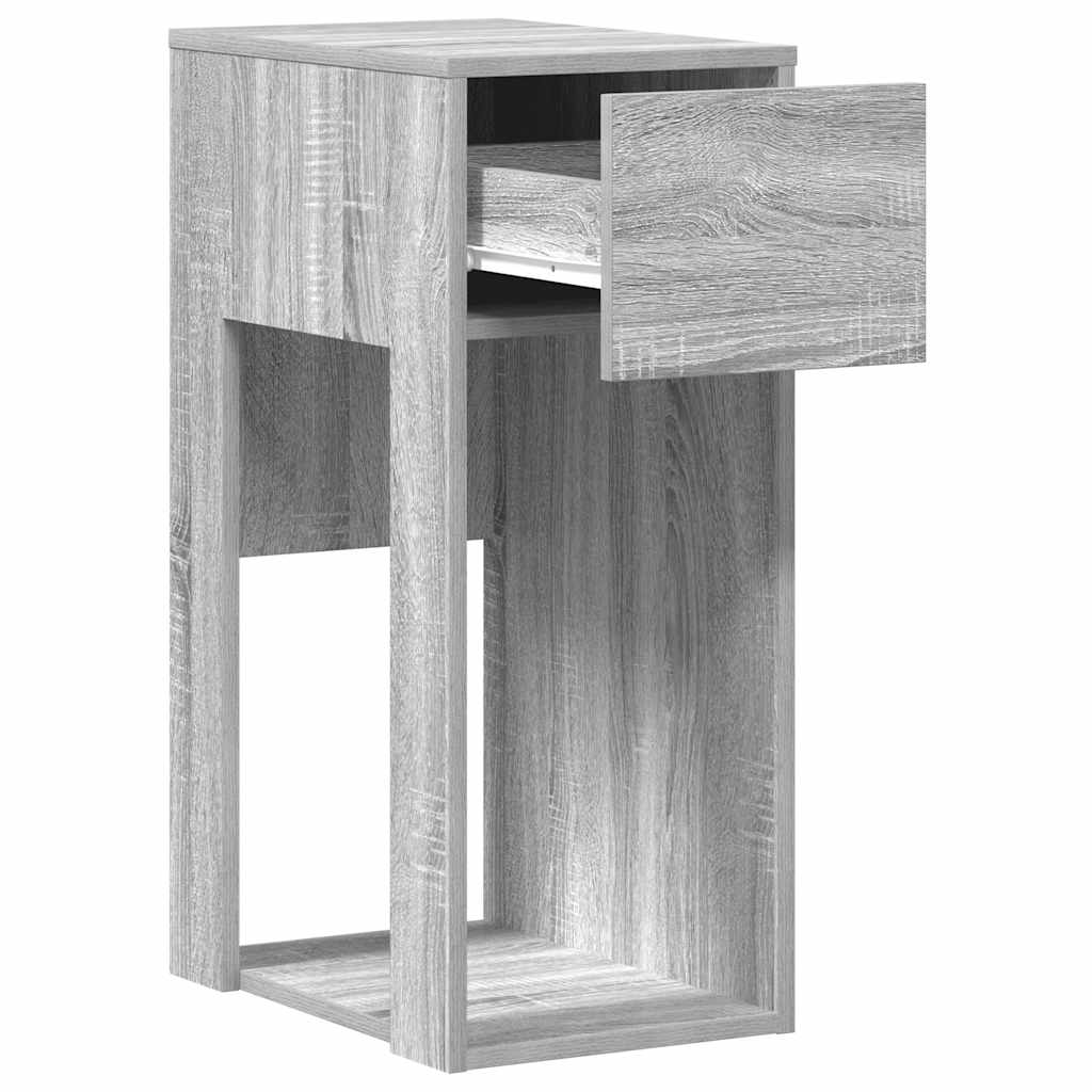 vidaXL Suport turn computer cu sertar gri Sonoma 30x44x74 cm vidaXL Suport turn computer cu sertar gri Sonoma 30x44x74 cm