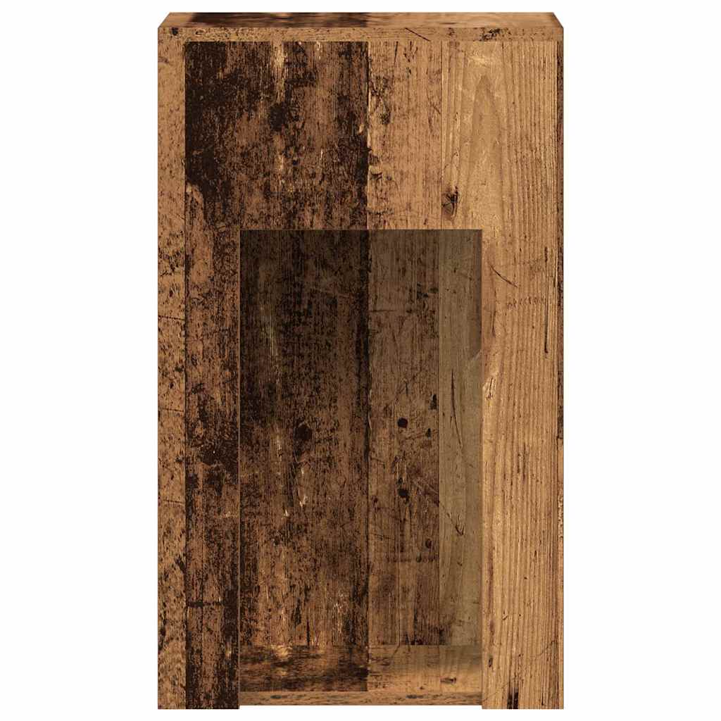 vidaXL Suport turn pentru computer cu sertar lemn vechi 30x44x74 cm