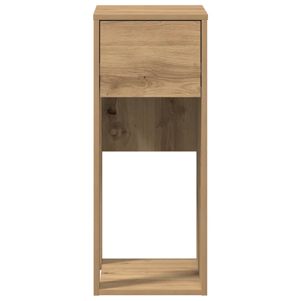 vidaXL Suport turn pentru computer cu sertar Artisan Stejar 30x44x74cm