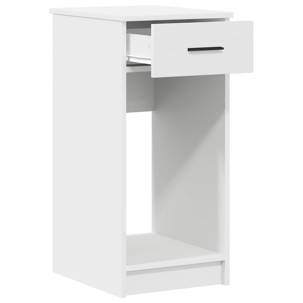 vidaXL Suport turn pentru computer cu sertar alb 35x45x77 cm vidaXL Suport turn pentru computer cu sertar alb 35x45x77 cm