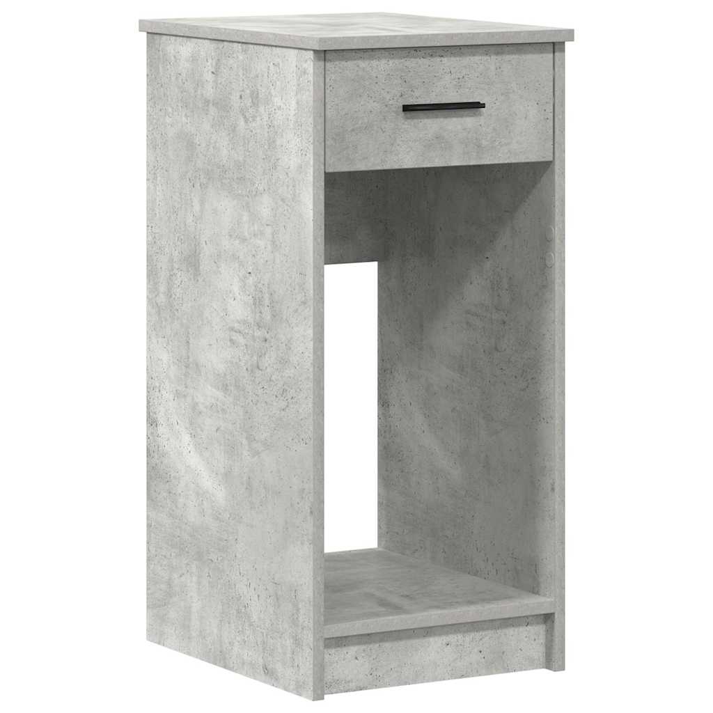 vidaXL Suport turn computer cu sertar gri beton 35x45x77 cm