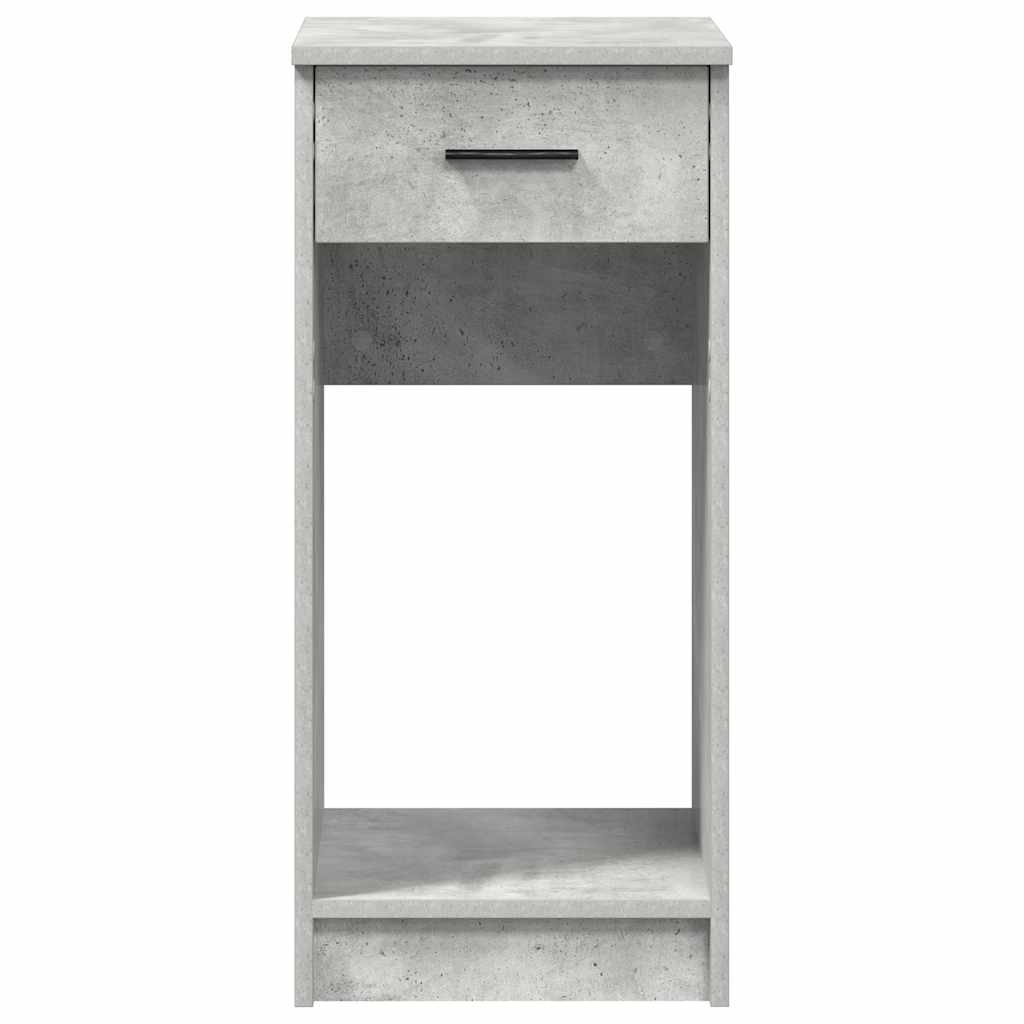 vidaXL Suport turn computer cu sertar gri beton 35x45x77 cm