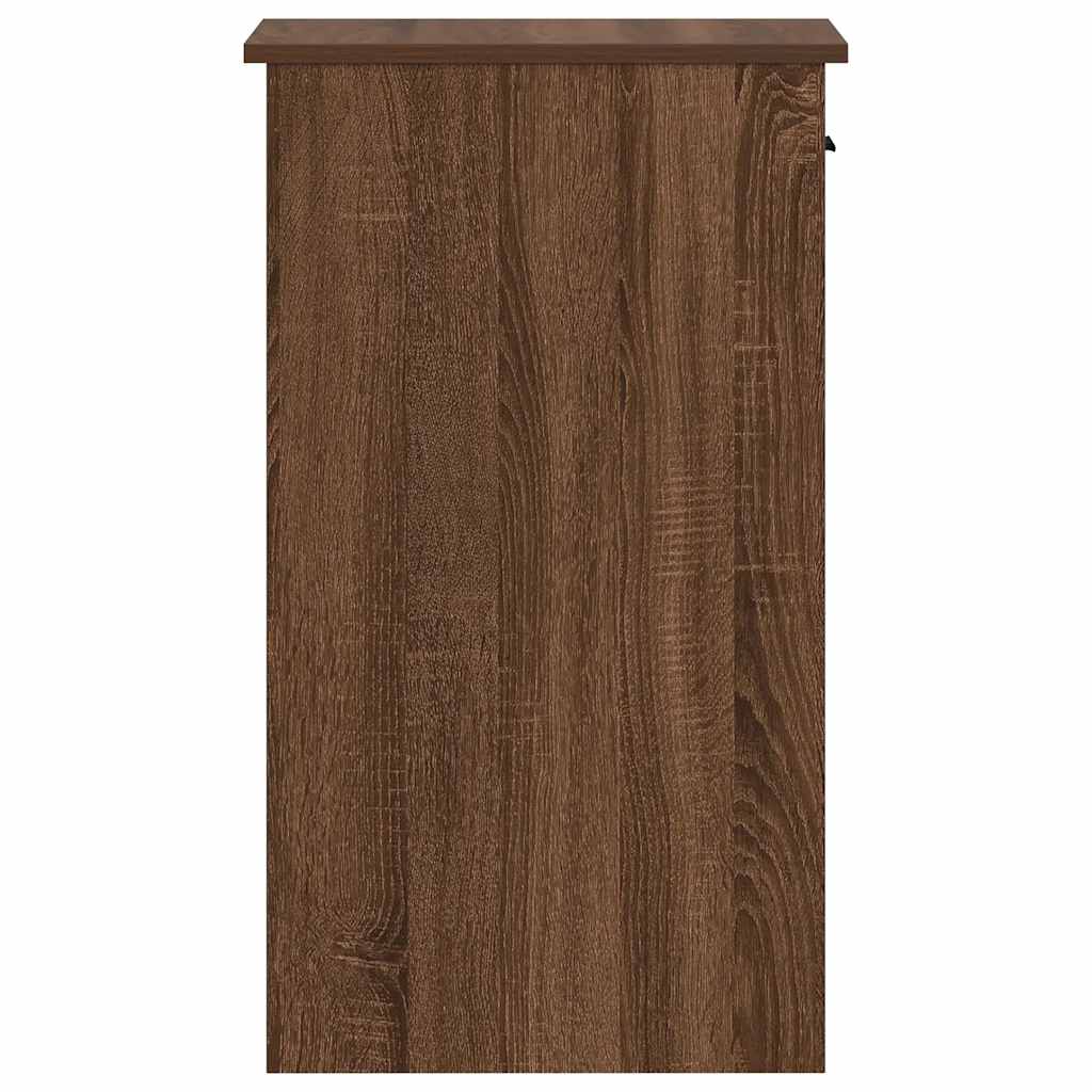 vidaXL Suport turn pentru computer cu sertar Stejar maro 35x45x77 cm