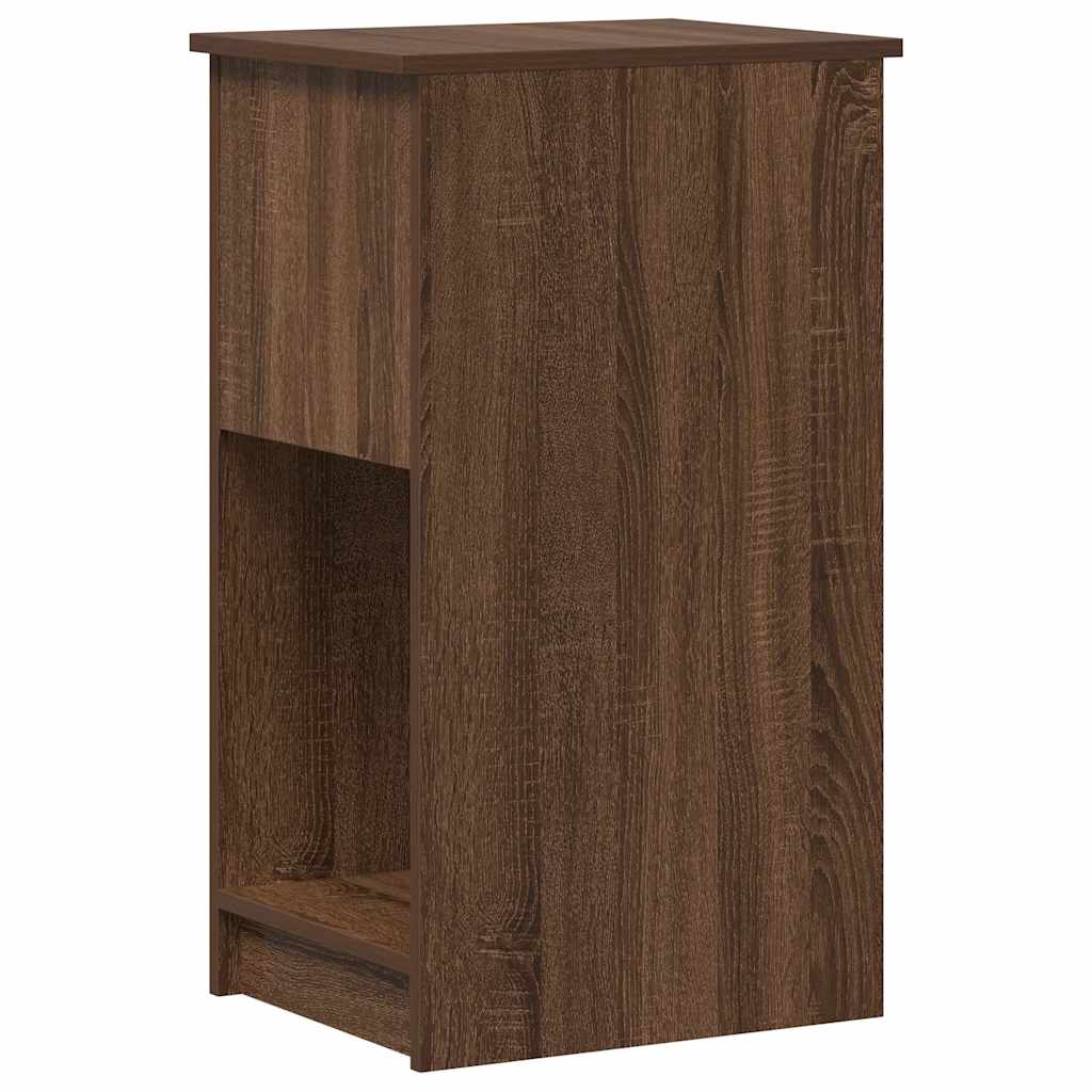 vidaXL Suport turn pentru computer cu sertar Stejar maro 35x45x77 cm