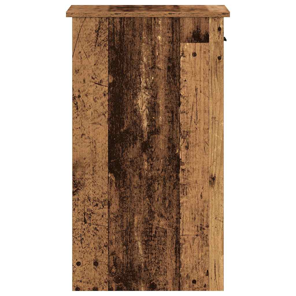 vidaXL Suport turn pentru computer cu sertar lemn vechi 35x45x77 cm vidaXL Suport turn pentru computer cu sertar lemn vechi 35x45x77 cm
