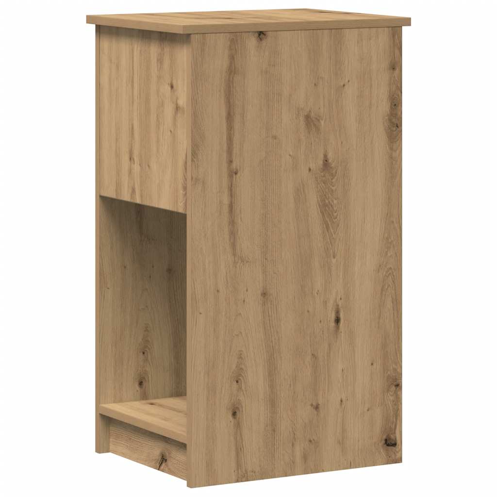 vidaXL Suport turn pentru computer cu sertar Artisan Stejar 35x45x77cm vidaXL Suport turn pentru computer cu sertar Artisan Stejar 35x45x77cm