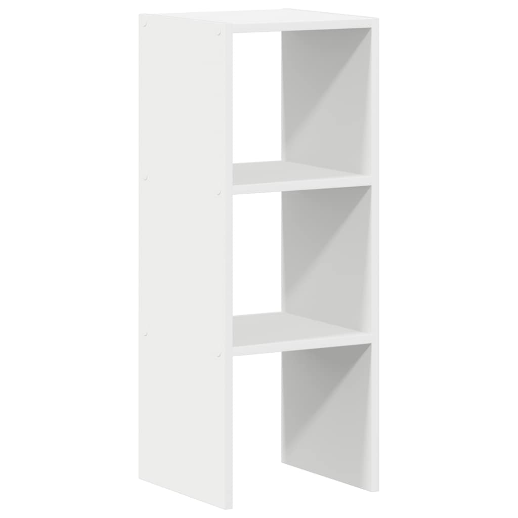 vidaXL Bibliotecă stivuabilă, alb, 30x30x80 cm, din lemn prelucrat vidaXL Bibliotecă stivuabilă, alb, 30x30x80 cm, din lemn prelucrat