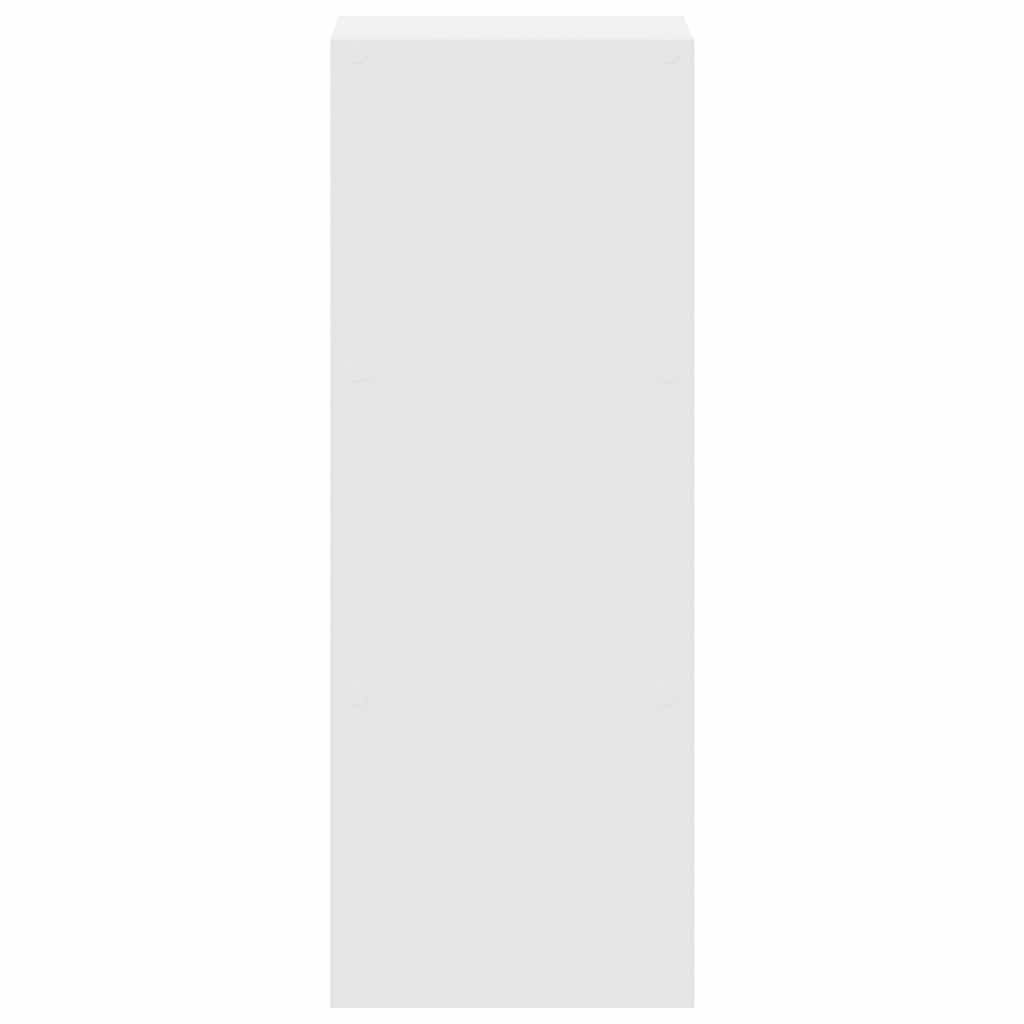 vidaXL Bibliotecă stivuabilă, alb, 30x30x80 cm, din lemn prelucrat vidaXL Bibliotecă stivuabilă, alb, 30x30x80 cm, din lemn prelucrat