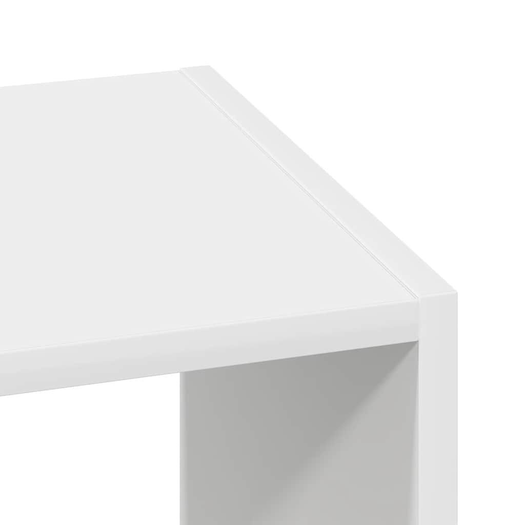 vidaXL Bibliotecă stivuabilă, alb, 30x30x80 cm, din lemn prelucrat vidaXL Bibliotecă stivuabilă, alb, 30x30x80 cm, din lemn prelucrat