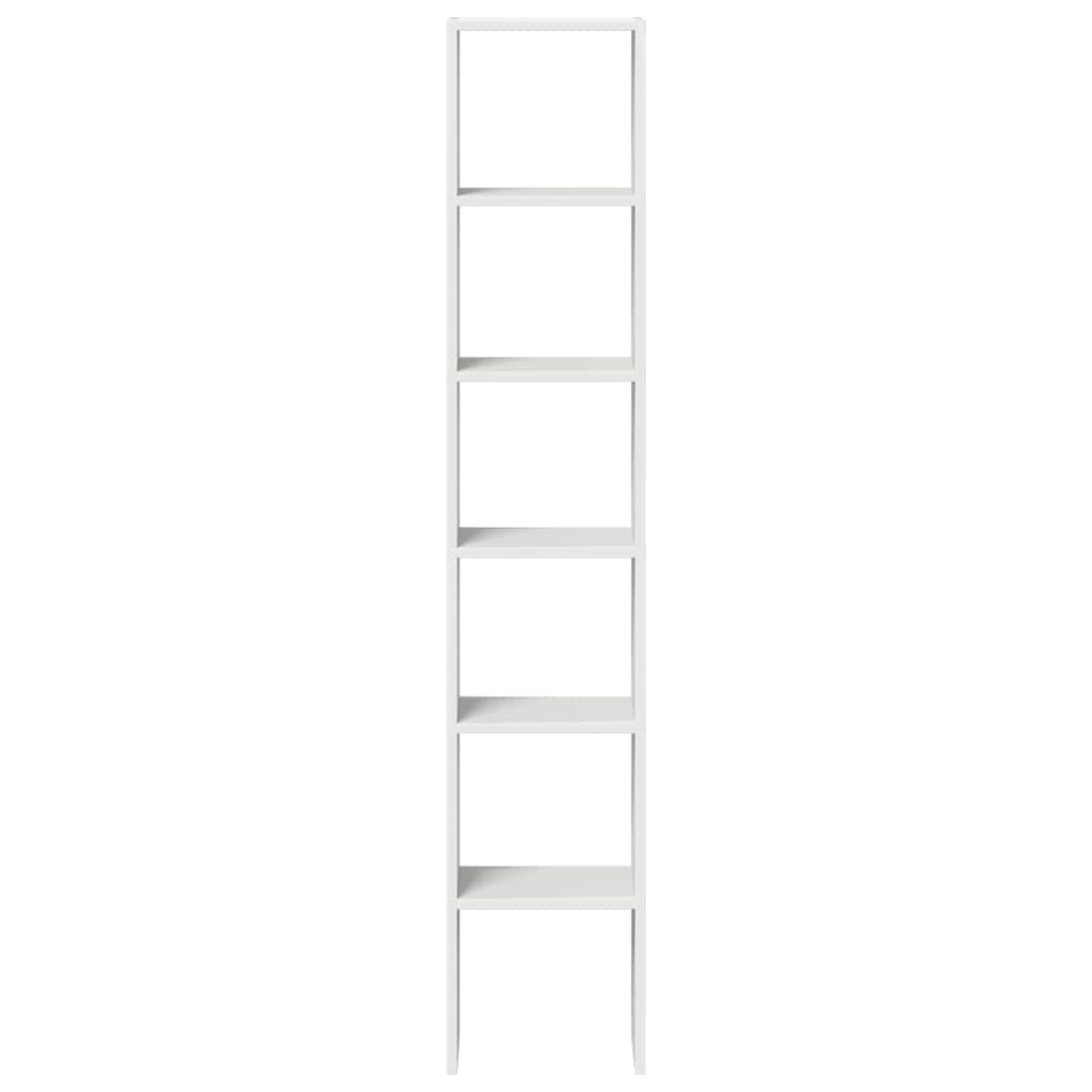 vidaXL Biblioteci 2 buc, stivuibile, alb, 30x30x80 cm, lemn prelucrat