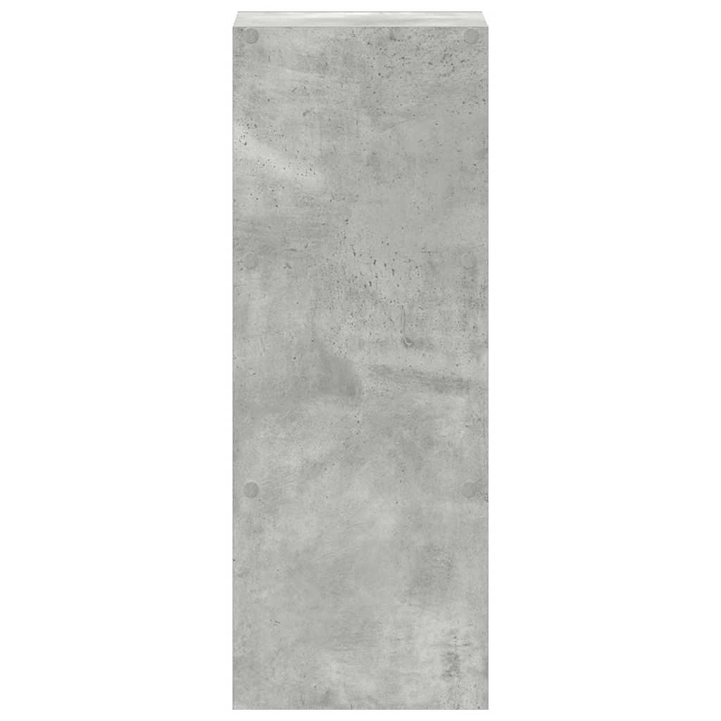 vidaXL Bibliotecă stivuabilă Gri Beton 30x30x80 cm Lemn prelucrat vidaXL Bibliotecă stivuabilă Gri Beton 30x30x80 cm Lemn prelucrat