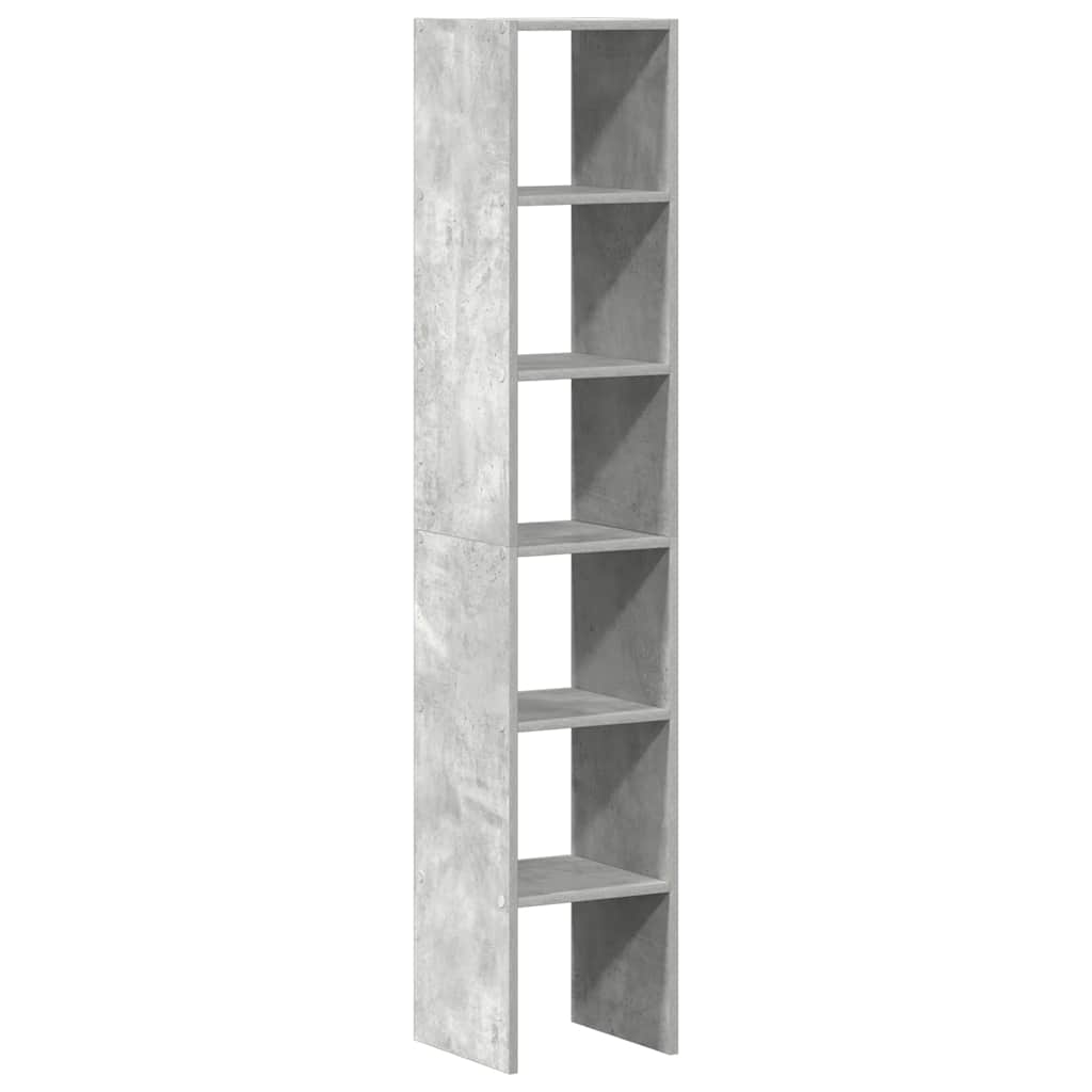 vidaXL Biblioteci 2 buc. stivuibile Gri Beton Lemn prelucrat
