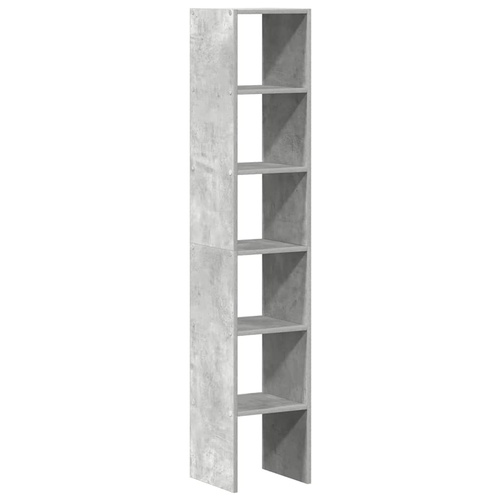vidaXL Biblioteci 2 buc. stivuibile Gri Beton Lemn prelucrat