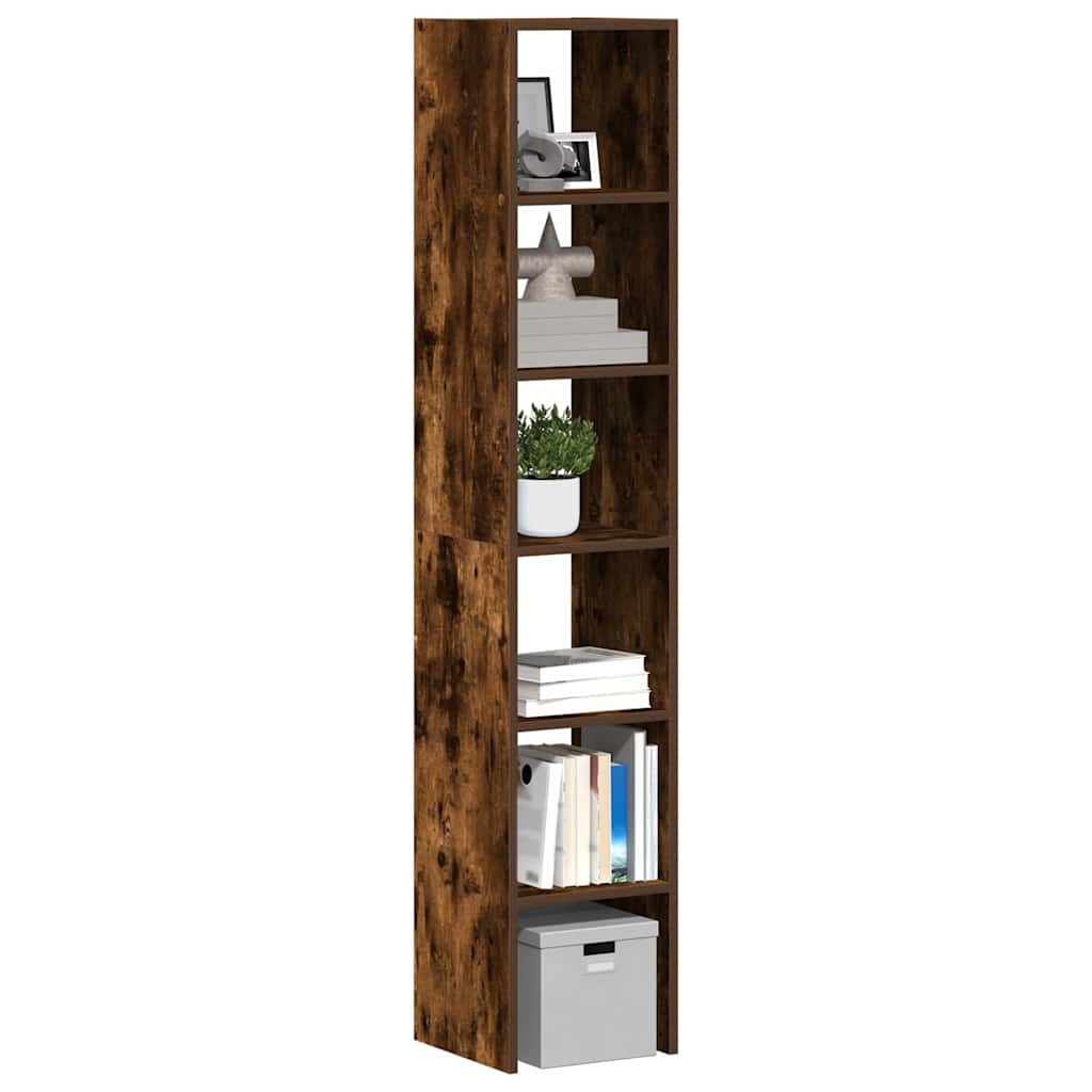 vidaXL Biblioteci 2 buc, stivuibile, Stejar fumuriu, lemn prelucrat vidaXL Biblioteci 2 buc, stivuibile, Stejar fumuriu, lemn prelucrat