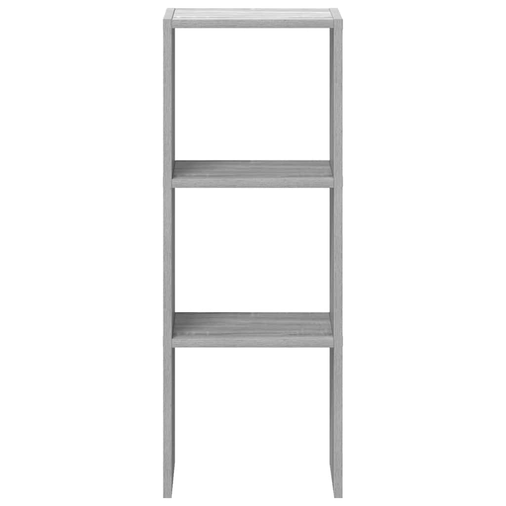 vidaXL Bibliotecă stivuabilă Gri sonoma 30x30x80 cm Lemn prelucrat vidaXL Bibliotecă stivuabilă Gri sonoma 30x30x80 cm Lemn prelucrat