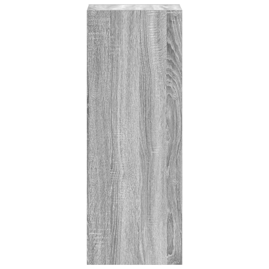 vidaXL Bibliotecă stivuabilă Gri sonoma 30x30x80 cm Lemn prelucrat vidaXL Bibliotecă stivuabilă Gri sonoma 30x30x80 cm Lemn prelucrat
