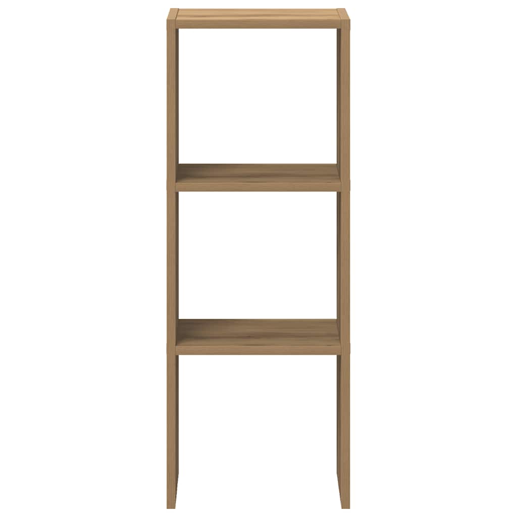 vidaXL Bibliotecă Stejar Artizanal stivuibil 30x30x80cm Lemn prelucrat vidaXL Bibliotecă Stejar Artizanal stivuibil 30x30x80cm Lemn prelucrat