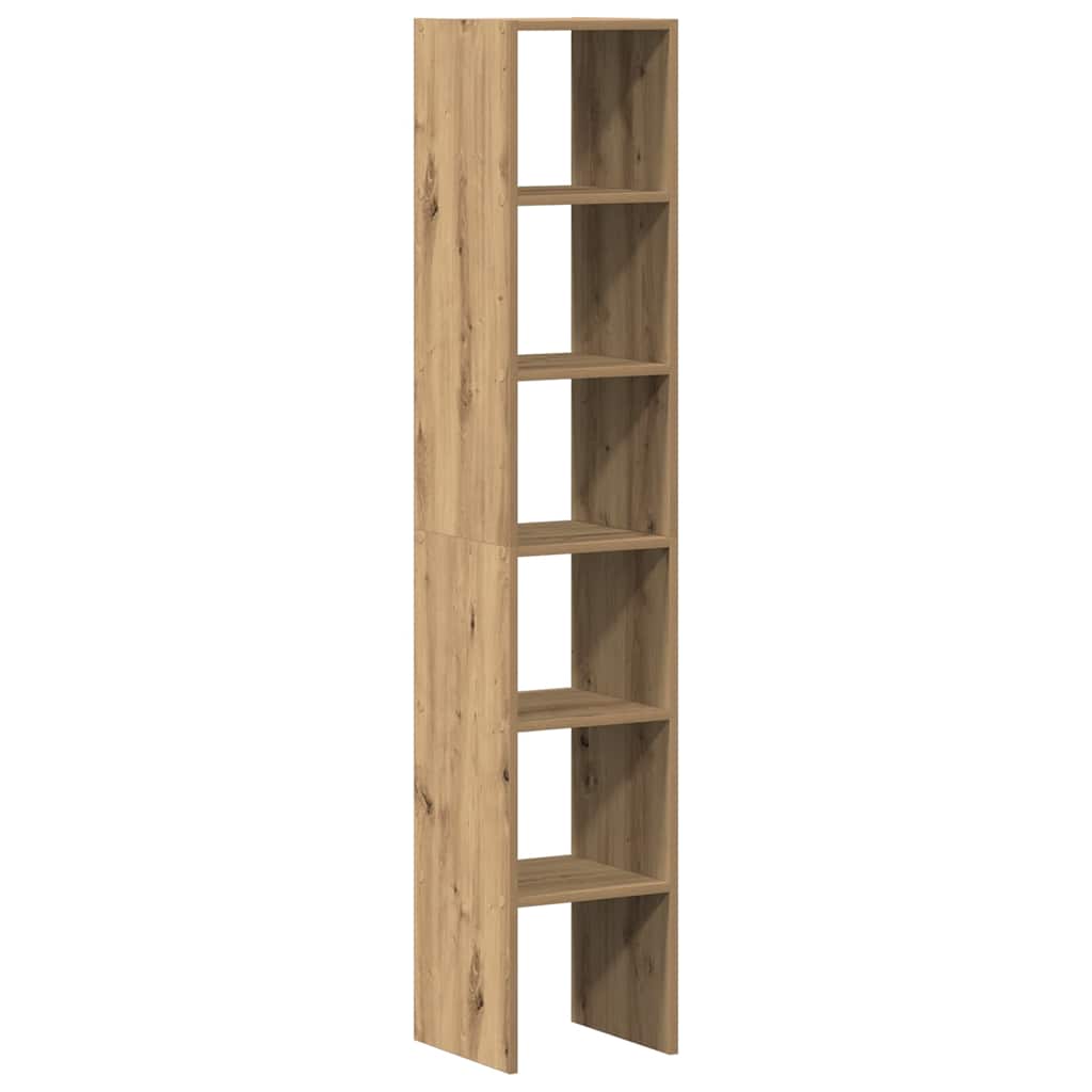 vidaXL Biblioteci 2 buc Stejar Artisan stivuibil Lemn prelucrat vidaXL Biblioteci 2 buc Stejar Artisan stivuibil Lemn prelucrat