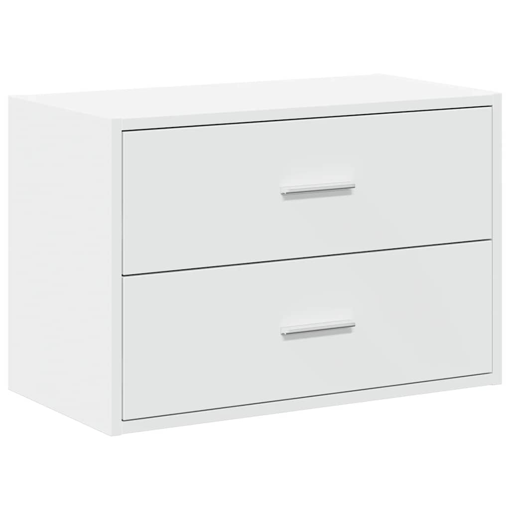 vidaXL Dulap cu 2 sertare alb 60x31x40 cm lemn prelucrat