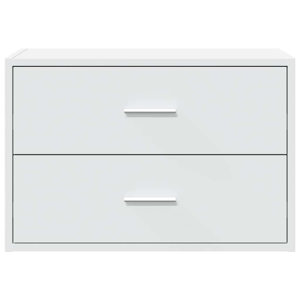vidaXL Dulap cu 2 sertare alb 60x31x40 cm lemn prelucrat