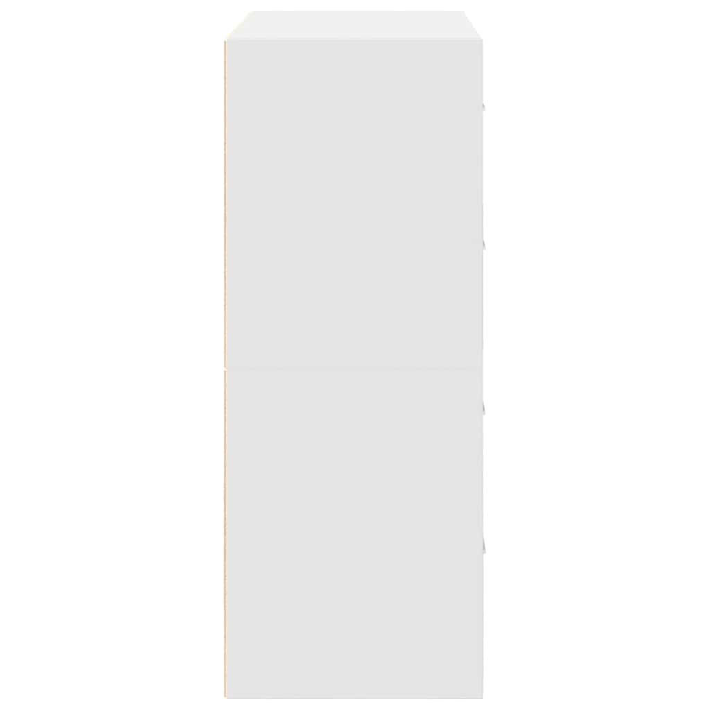 vidaXL Dulapuri cu 2 sertare 2 buc Alb 60x31x40 cm Lemn prelucrat vidaXL Dulapuri cu 2 sertare 2 buc Alb 60x31x40 cm Lemn prelucrat
