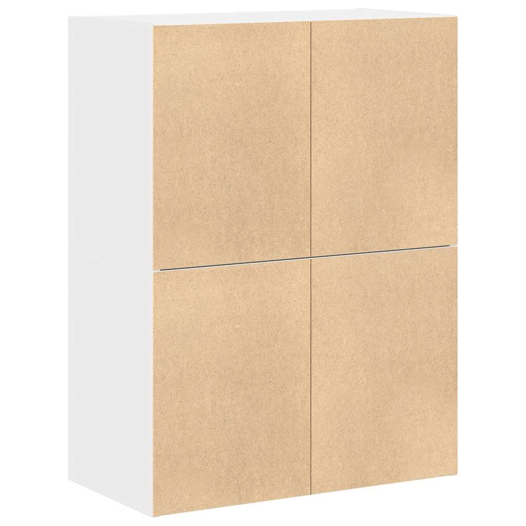vidaXL Dulapuri cu 2 sertare 2 buc Alb 60x31x40 cm Lemn prelucrat vidaXL Dulapuri cu 2 sertare 2 buc Alb 60x31x40 cm Lemn prelucrat