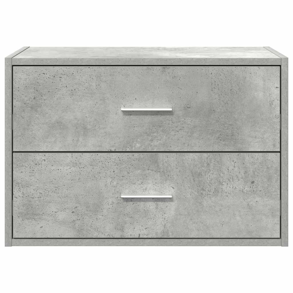 vidaXL Dulap cu 2 sertare Beton Gri 60x31x40 cm Lemn prelucrat vidaXL Dulap cu 2 sertare Beton Gri 60x31x40 cm Lemn prelucrat