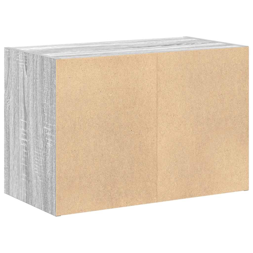 vidaXL Dulap cu 2 sertare Gri Sonoma 60x31x40 cm Lemn prelucrat