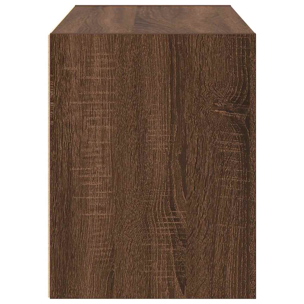 vidaXL Dulap cu 2 sertare din stejar maro 60x31x40 cm lemn prelucrat