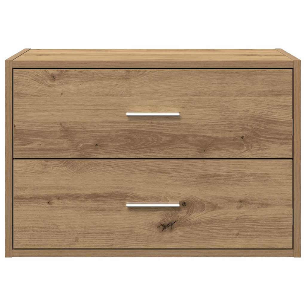 vidaXL Dulap cu 2 sertare Stejar artizanal 60x31x40 cm Lemn prelucrat vidaXL Dulap cu 2 sertare Stejar artizanal 60x31x40 cm Lemn prelucrat