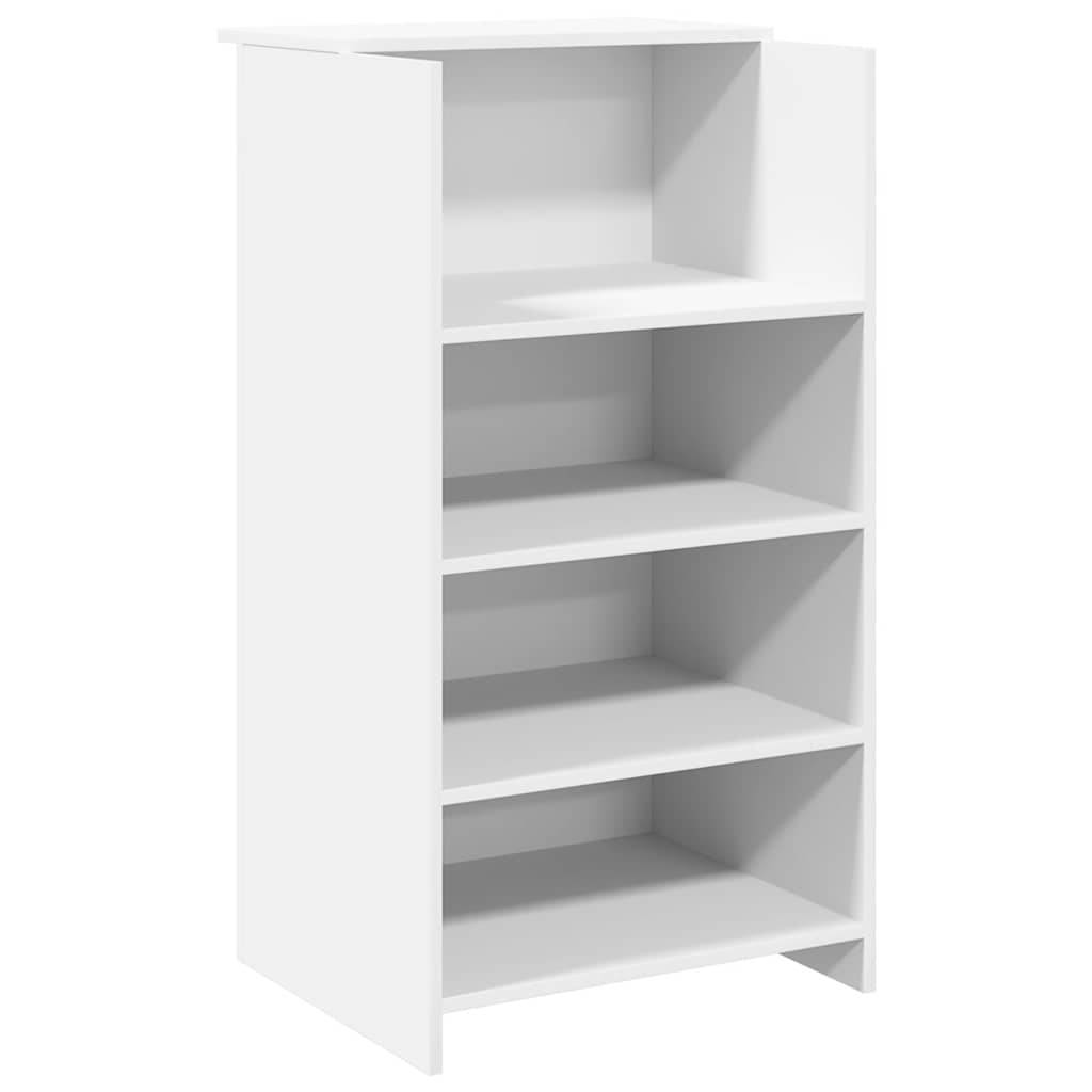 vidaXL Birou de recepție alb 55x50x103,5 cm lemn prelucrat