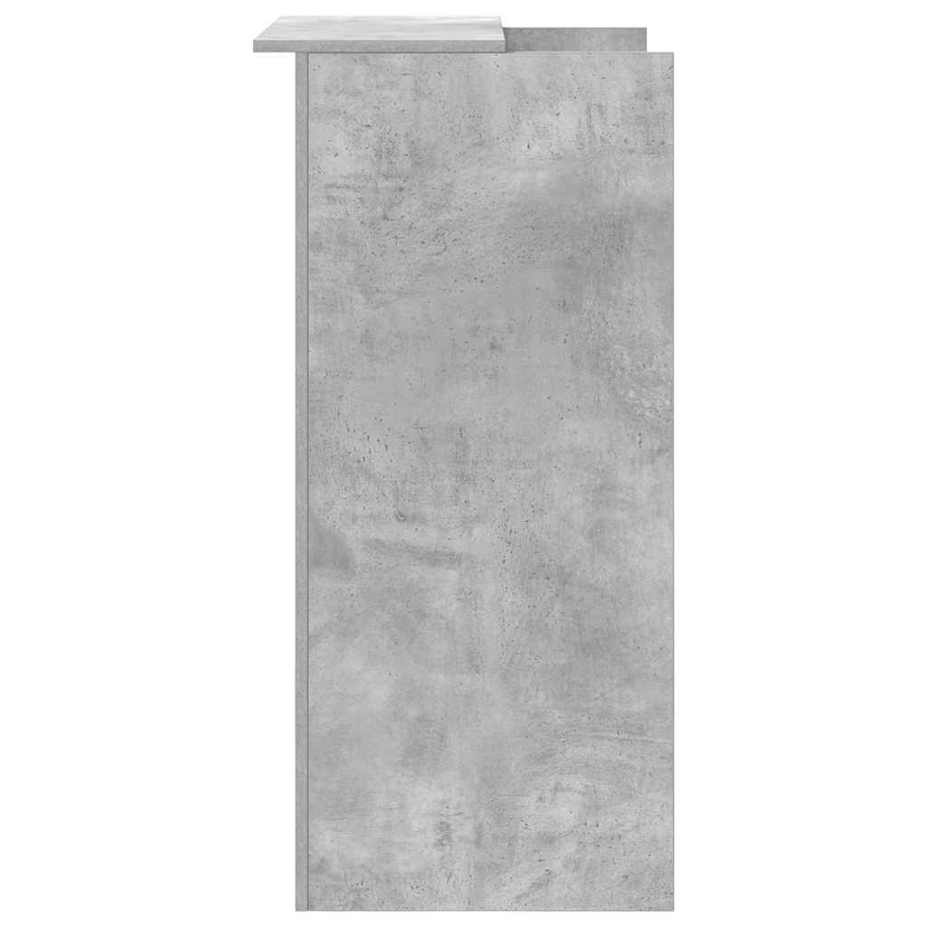 vidaXL Birou de recepție Gri beton 55x50x103,5 cm Lemn prelucrat