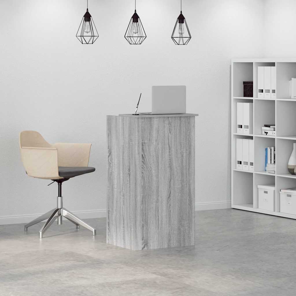 vidaXL Birou de recepție Gri Sonoma 55x50x103,5 cm Lemn prelucrat vidaXL Birou de recepție Gri Sonoma 55x50x103,5 cm Lemn prelucrat