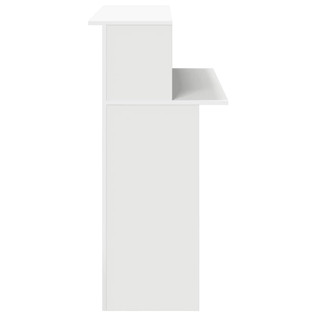 vidaXL Birou de recepție, alb, 100x50x103,5 cm, lemn stratificat