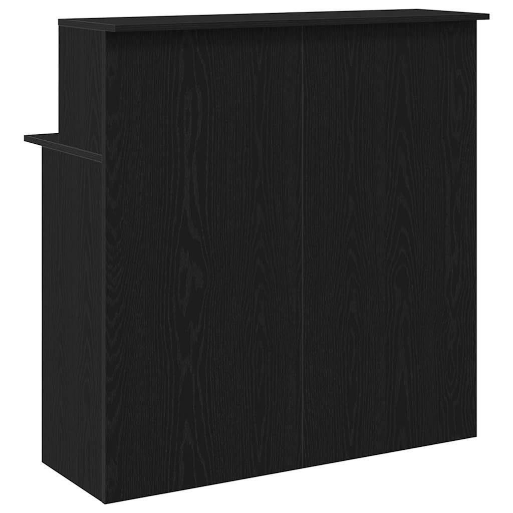 vidaXL Birou de recepție negru 100x50x103,5 cm Lemn prelucrat