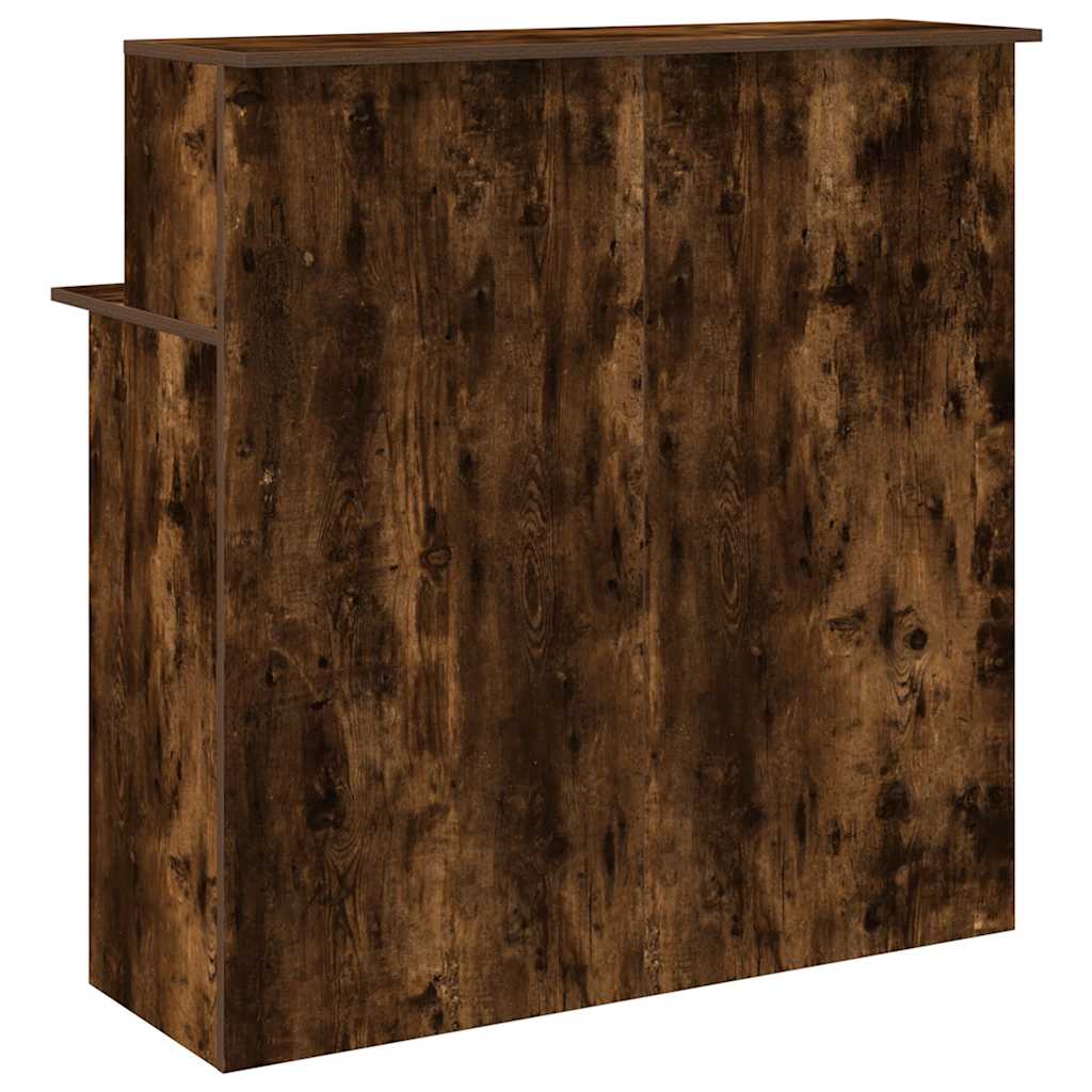 vidaXL Birou de recepție stejar afumat 100x50x103,5 cm lemn prelucrat
