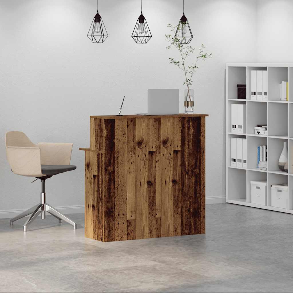 vidaXL Birou de recepție Lemn vechi 100x50x103,5 cm Lemn prelucrat vidaXL Birou de recepție Lemn vechi 100x50x103,5 cm Lemn prelucrat