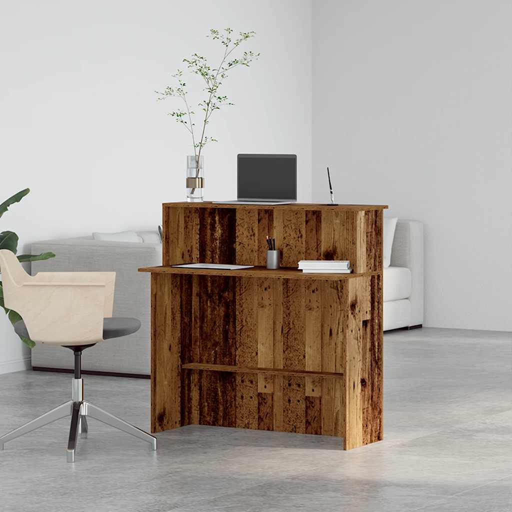 vidaXL Birou de recepție Lemn vechi 100x50x103,5 cm Lemn prelucrat vidaXL Birou de recepție Lemn vechi 100x50x103,5 cm Lemn prelucrat