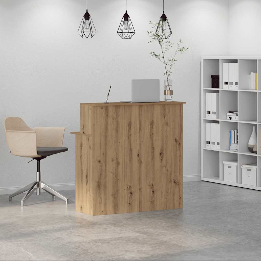 vidaXL Birou de recepție Stejar Artisan 100x50x103,5 cm Lemn prelucrat vidaXL Birou de recepție Stejar Artisan 100x50x103,5 cm Lemn prelucrat
