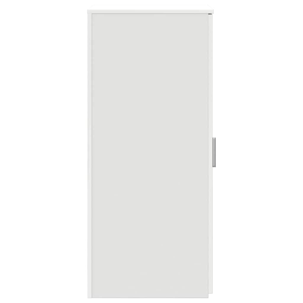 vidaXL Dulap de depozitare alb 40x45x103,5 cm din lemn prelucrat