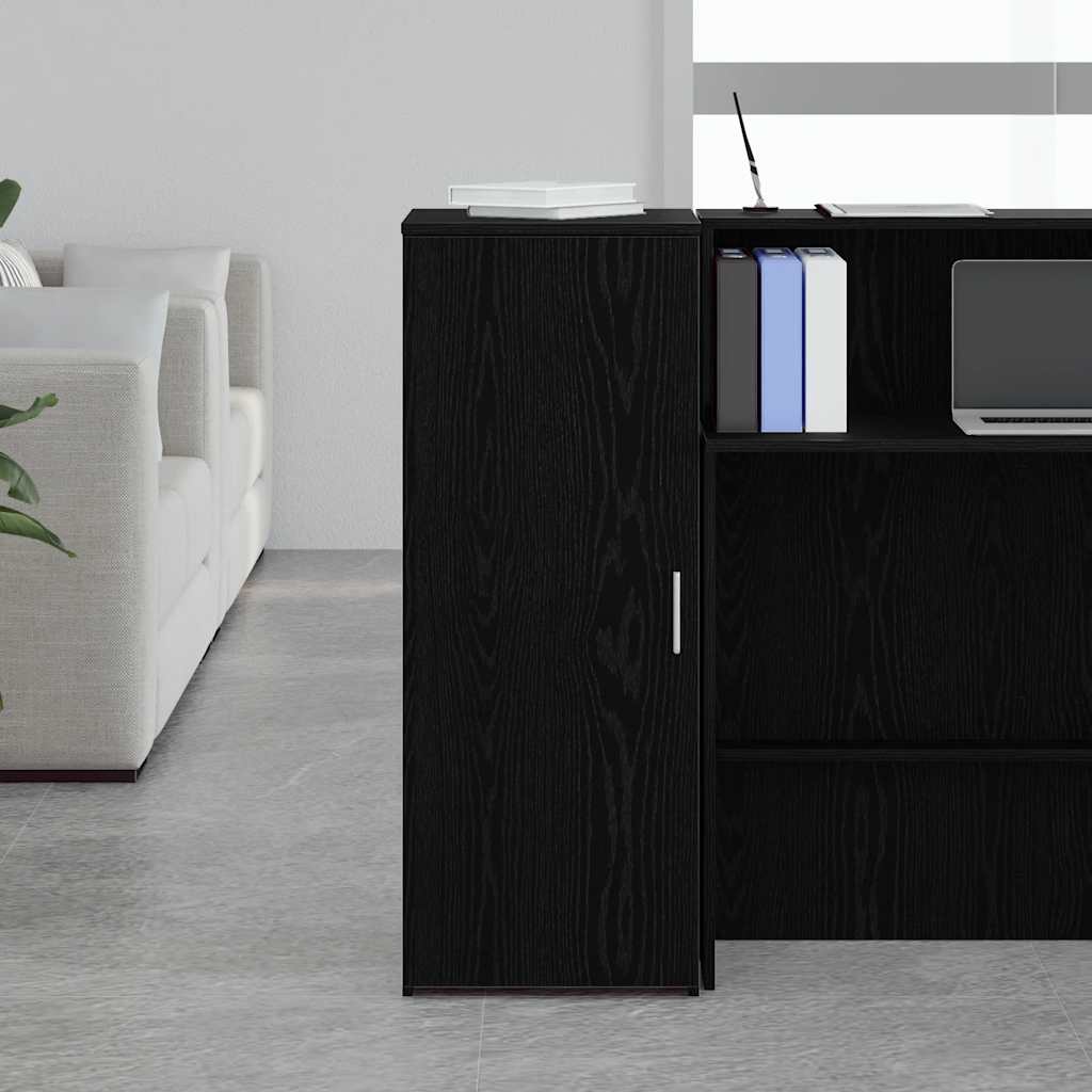 vidaXL Dulap de depozitare, negru, 40x45x103,5 cm, lemn prelucrat