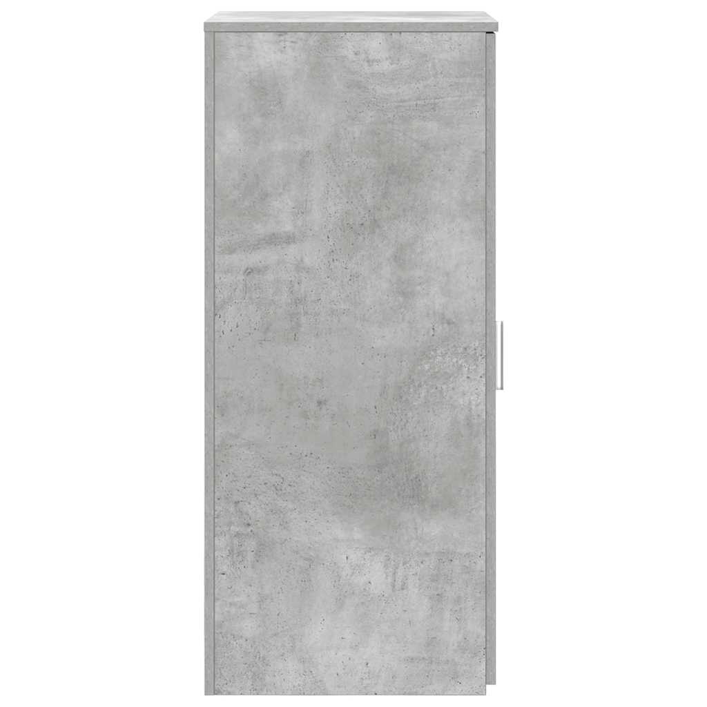 vidaXL Dulap de depozitare, gri beton, 40x45x103,5 cm lemn prelucrat