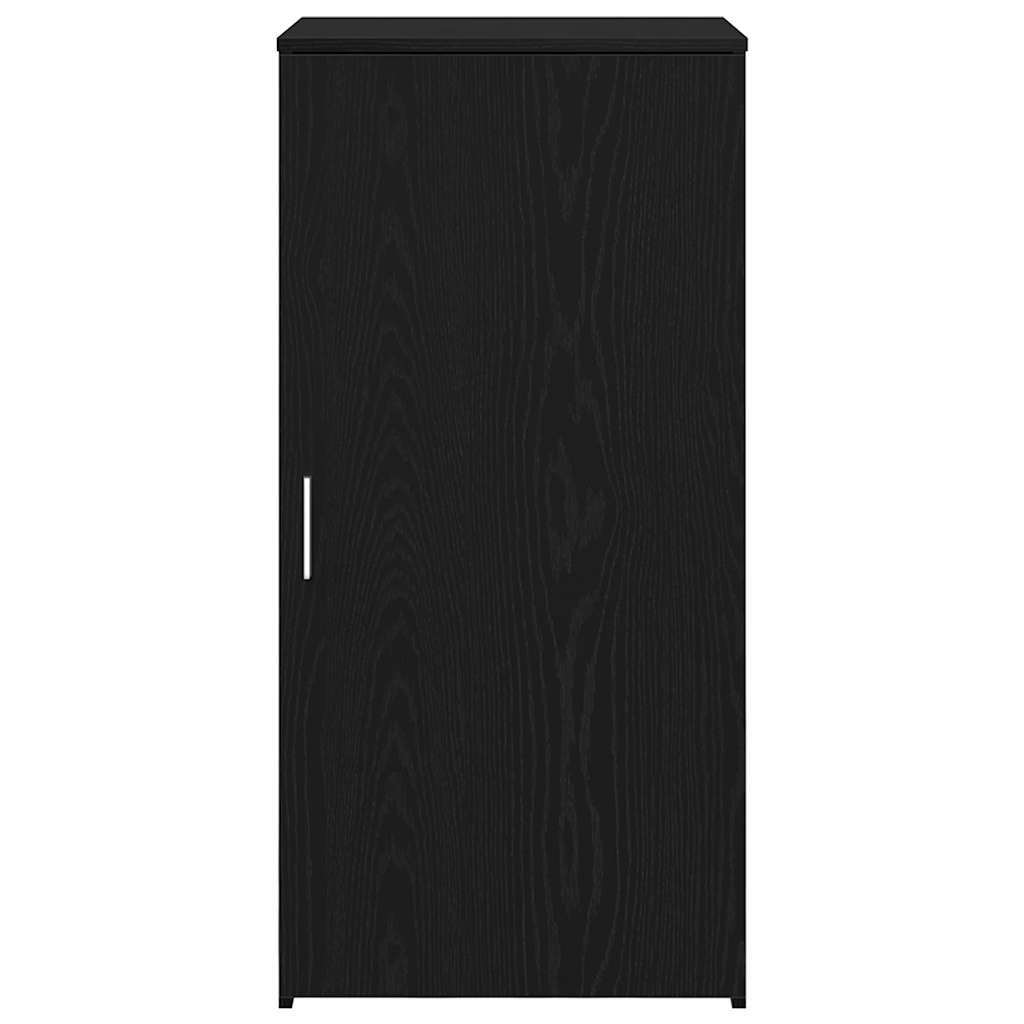 vidaXL Dulap de depozitare negru 50x45x103,5 cm, lemn stratificat