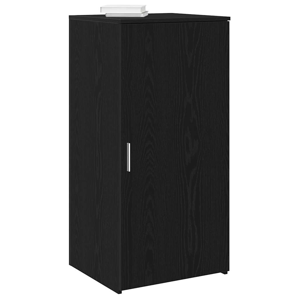 vidaXL Dulap de depozitare negru 50x45x103,5 cm, lemn stratificat